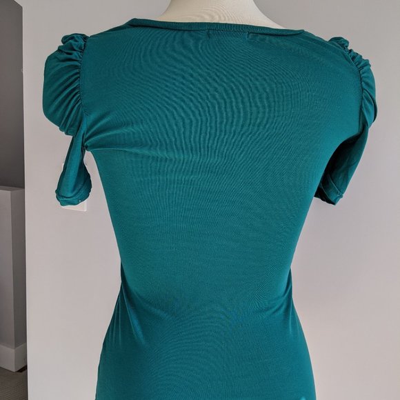 Dark Teal Top by Lux Size M - Picture 3 of 8